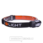 Solight LED čelová nabíjecí svítilna, 150 + 100lm, bílé a červené světlo, Li-Ion Náhled