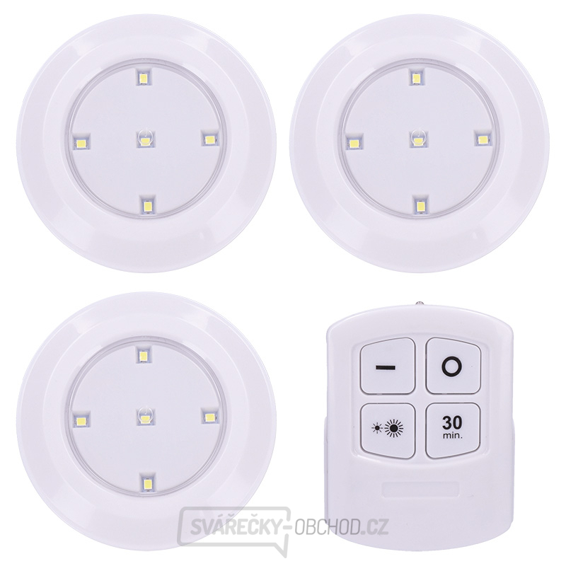 Solight LED světélka s dálkovým ovládáním, 3x 50lm, časovač, bateriové napájení