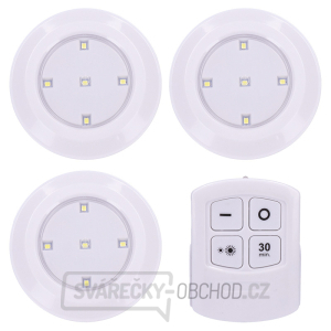Solight LED světélka s dálkovým ovládáním, 3x 50lm, časovač, bateriové napájení gallery main image
