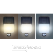 Solight LED solární osvětlení se senzorem, 11W, 1200lm, 3 CCT, Li-Ion, černá náhled