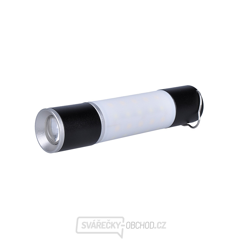 Solight LED nabíjecí ruční svítilna s kampingovou lucernou, 250lm, power bank, Li-Ion