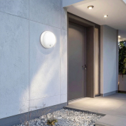 Solight LED venkovní osvětlení se senzorem, 3 CCT,  15/18/20W, 1800lm, 22cm, 2v1 - bílý a černý kryt Náhled