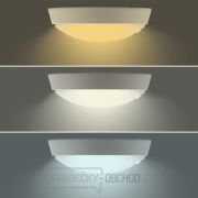 Solight LED venkovní osvětlení se senzorem, 3 CCT,  15/18/20W, 1800lm, 22cm, 2v1 - bílý a černý kryt Náhled