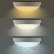 Solight LED venkovní osvětlení, nastavitelná teplota světla - 3CCT, 15/18/20W, 1800lm, 22cm, 2v1 - bílý a černý kryt Náhled