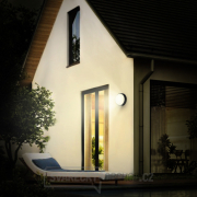 Solight LED venkovní osvětlení se senzorem a nastavitelnou CCT, 18W, 1800lm, 22cm, 2v1 - bílý a černý kryt Náhled