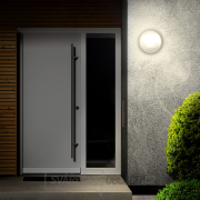 Solight LED venkovní osvětlení se senzorem a nastavitelnou CCT, 18W, 1800lm, 22cm, 2v1 - bílý a černý kryt Náhled