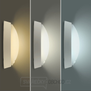 Solight LED venkovní osvětlení se senzorem a nastavitelnou CCT, 18W, 1800lm, 22cm, 2v1 - bílý a černý kryt Náhled