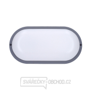 Solight LED venkovní osvětlení oválné, 13W, 910lm, 4000K, IP54, 21cm, šedá barva Náhled