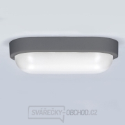 Solight LED venkovní osvětlení oválné, 13W, 910lm, 4000K, IP54, 21cm, šedá barva náhled
