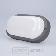 Solight LED venkovní osvětlení oválné, 13W, 910lm, 4000K, IP54, 21cm, šedá barva náhled