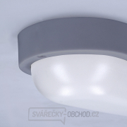 Solight LED venkovní osvětlení oválné, 13W, 910lm, 4000K, IP54, 21cm, šedá barva náhled
