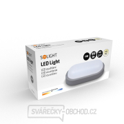 Solight LED venkovní osvětlení oválné, 13W, 910lm, 4000K, IP54, 21cm, šedá barva náhled