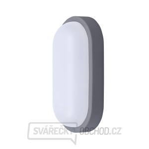 Solight LED venkovní osvětlení oválné, 13W, 910lm, 4000K, IP54, 21cm, šedá barva gallery main image