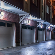 Solight LED venkovní osvětlení kulaté, 13W, 910lm, 4000K, IP54, 17cm, šedá barva Náhled