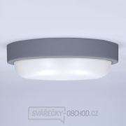 Solight LED venkovní osvětlení kulaté, 13W, 910lm, 4000K, IP54, 17cm, šedá barva náhled
