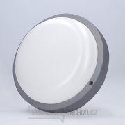 Solight LED venkovní osvětlení kulaté, 13W, 910lm, 4000K, IP54, 17cm, šedá barva náhled