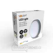 Solight LED venkovní osvětlení kulaté, 13W, 910lm, 4000K, IP54, 17cm, šedá barva náhled