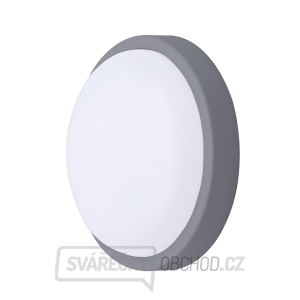 Solight LED venkovní osvětlení kulaté, 13W, 910lm, 4000K, IP54, 17cm, šedá barva gallery main image