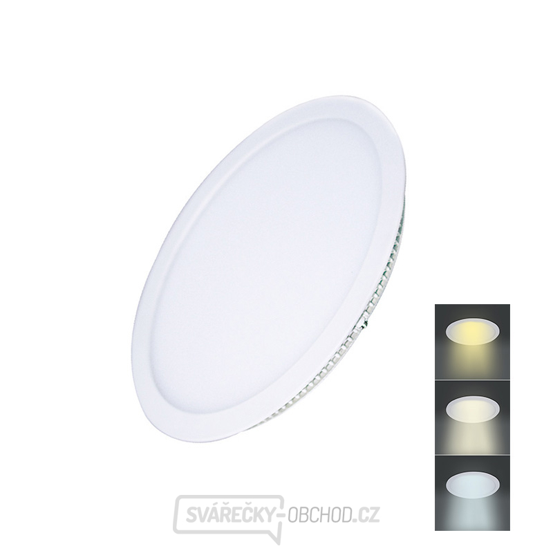 Solight LED mini panel CCT, podhledový, 12W, 900lm, 3000K, 4000K, 6000K, kulatý