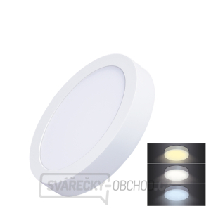 Solight LED mini panel CCT, přisazený, 12W, 900lm, 3000K, 4000K, 6000K, kulatý gallery main image