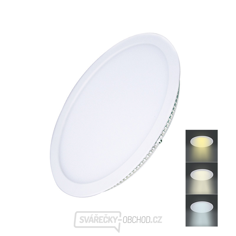 Solight LED mini panel CCT, podhledový, 18W, 1530lm, 3000K, 4000K, 6000K, kulatý