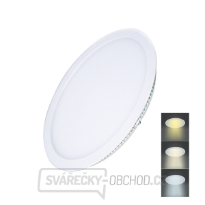 Solight LED mini panel CCT, podhledový, 18W, 1530lm, 3000K, 4000K, 6000K, kulatý gallery main image