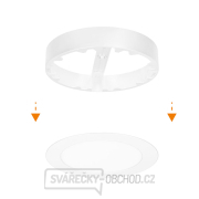 Solight LED mini panel koupelnový 2v1, 3CCT, podhledový/přisazený, 12W, 1020lm, IP54, bílá, kulatý náhled