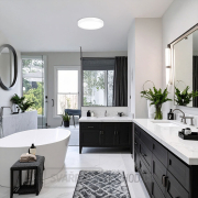 Solight LED mini panel koupelnový 2v1, 3CCT, podhledový/přisazený, 18W, 1530lm, IP54, bílá, kulatý Náhled