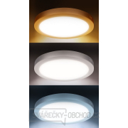 Solight LED mini panel koupelnový 2v1, 3CCT, podhledový/přisazený, 18W, 1530lm, IP54, bílá, kulatý náhled