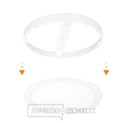 Solight LED mini panel koupelnový 2v1, 3CCT, podhledový/přisazený, 18W, 1530lm, IP54, bílá, kulatý náhled