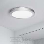 Solight LED mini panel koupelnový 2v1, 3CCT, podhledový/přisazený, 18W, 1530lm, IP54, stříbrná, kulatý náhled