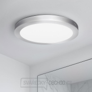 Solight LED mini panel koupelnový 2v1, 3CCT, podhledový/přisazený, 24W, 2040lm, IP54, stříbrná, kulatý náhled