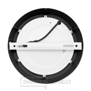 Solight LED mini panel CCT, přisazený, 12W, 900lm, 3000K, 4000K, 6000K, kulatý, černá barva náhled