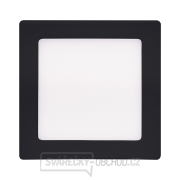 Solight LED mini panel CCT, přisazený, 12W, 900lm, 3000K, 4000K, 6000K, čtvercový, černá barva Náhled