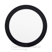 Solight LED mini panel CCT, přisazený, 18W, 1530lm, 3000K, 4000K, 6000K, kulatý, černá barva Náhled