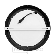 Solight LED mini panel CCT, přisazený, 18W, 1530lm, 3000K, 4000K, 6000K, kulatý, černá barva náhled