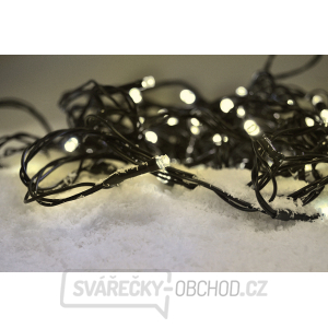 Solight LED venkovní vánoční řetěz, 100 LED, 10m, přívod 3m, 8 funkcí, časovač, IP44, teplá bílá gallery main image