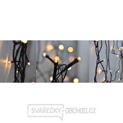 Solight LED venkovní vánoční řetěz, 50 LED, 5m, přívod 3m, 8 funkcí, časovač, IP44, teplá bílá Náhled