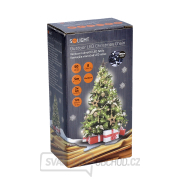 Solight LED venkovní vánoční řetěz, 50LED, 5m, 8 funkcí, IP44. 3x AA, studená bílá Náhled