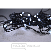Solight LED venkovní vánoční řetěz, 50LED, 5m, 8 funkcí, IP44. 3x AA, studená bílá gallery main image