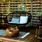 Solight LED venkovní vánoční řetěz, 50 LED, 5m, přívod 3m, 8 funkcí, časovač, IP44, vícebarevný Náhled