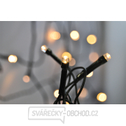 Solight LED venkovní vánoční řetěz, 200 LED, 10m, přívod 5m, 8 funkcí, IP44, teplá bílá Náhled