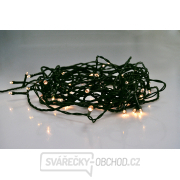 Solight LED venkovní vánoční řetěz, 200 LED, 10m, přívod 5m, 8 funkcí, IP44, teplá bílá náhled