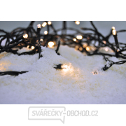 Solight LED venkovní vánoční řetěz, 200 LED, 10m, přívod 5m, 8 funkcí, IP44, teplá bílá náhled