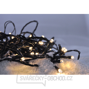 Solight LED venkovní vánoční řetěz, 200 LED, 10m, přívod 5m, 8 funkcí, IP44, teplá bílá gallery main image