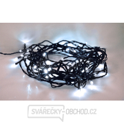 Solight LED venkovní vánoční řetěz, 200 LED, 20m, přívod 5m, 8 funkcí, časovač, IP44, studená bílá Náhled