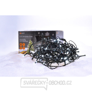 Solight LED venkovní vánoční řetěz, 200 LED, 20m, přívod 5m, 8 funkcí, časovač, IP44, studená bílá Náhled