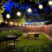 Solight LED venkovní řetěz s žárovkami, 25 žárovek, 15m+5m, 750lm, teplá bílá Náhled
