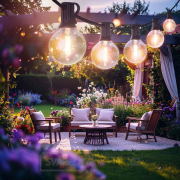 Solight LED venkovní řetěz s žárovkami, 25 žárovek, 15m+5m, 750lm, teplá bílá náhled