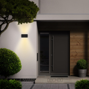 Solight LED venkovní nástěnné osvětlení Modena, 12W, 800lm, 3CCT, černá Náhled
